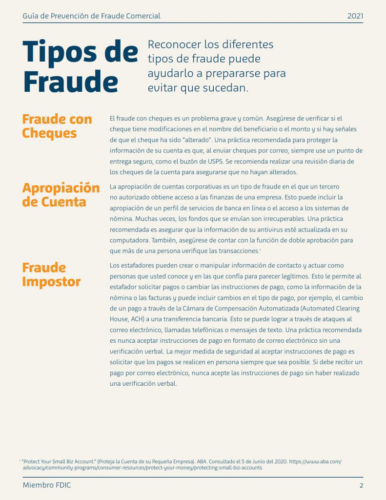 Cadera Tropical Comparable Guía de Prevención de Fraude Comercial – Smart Cents by FirstBank